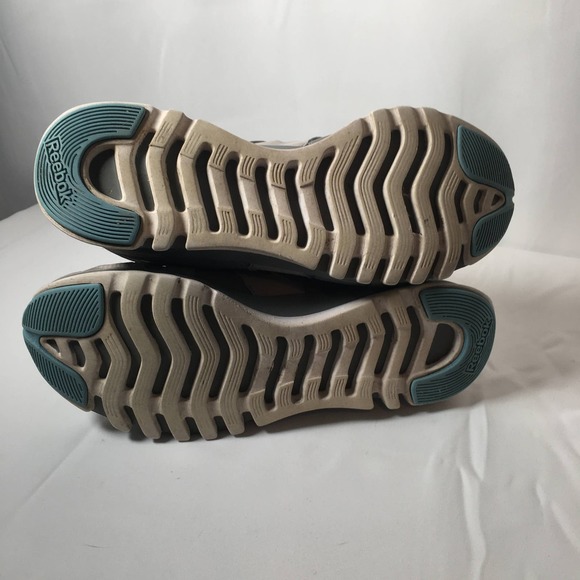 Reebok Sublite Duo Flow Running Sneaker Gray and Teal Lace Up Shoe Size 9 - Picture 8 of 8